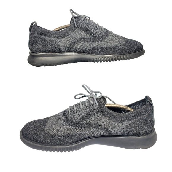 Cole Haan 2.Zerogrand Stitchlite Wingtip Oxfords Knit Shoes Men\'s 11.5 Black main image 5
